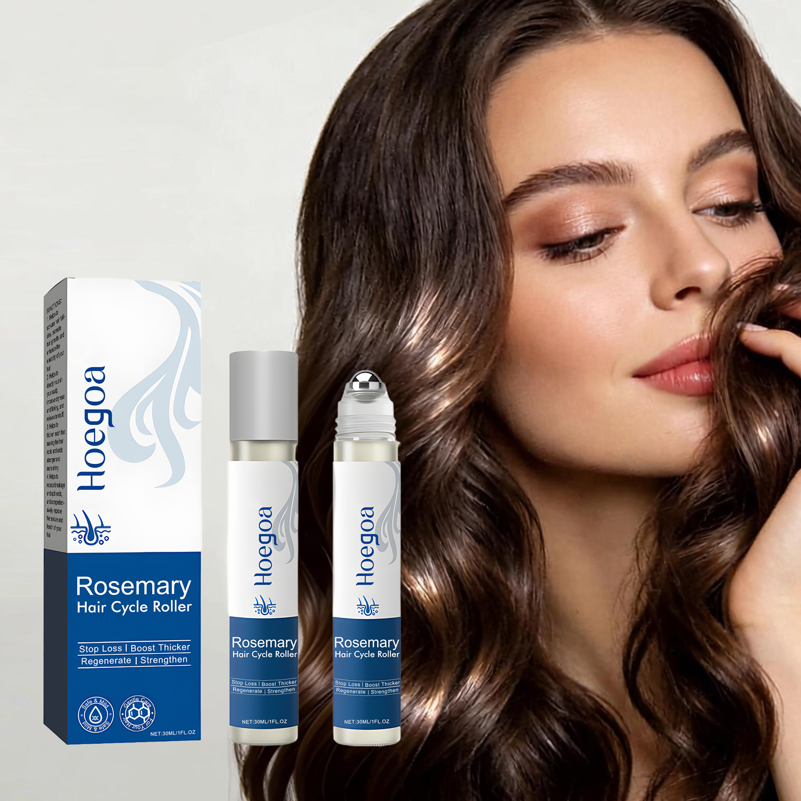 Split End Repair Serum - Rosemary Hair Roller Ball Essence Strengthen