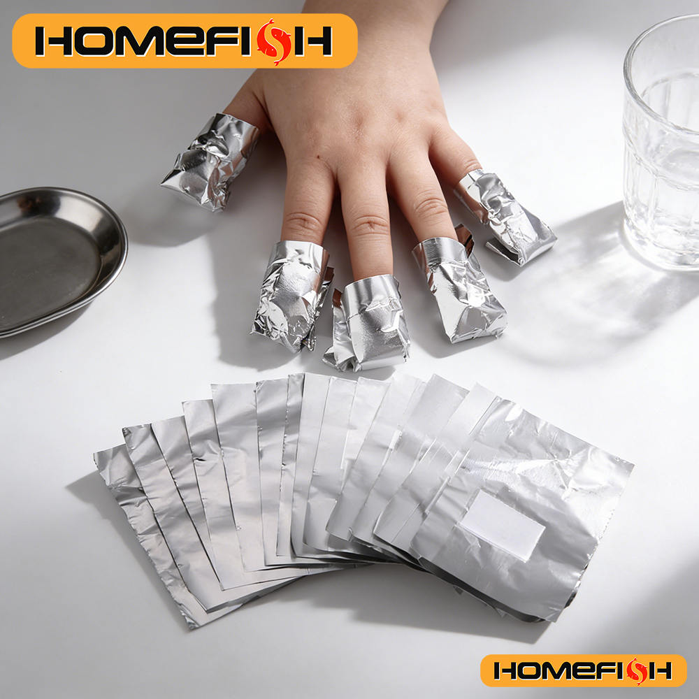 Hair Care Gel - 50/100pcs Remover Aluminum Foil Nail Wraps
