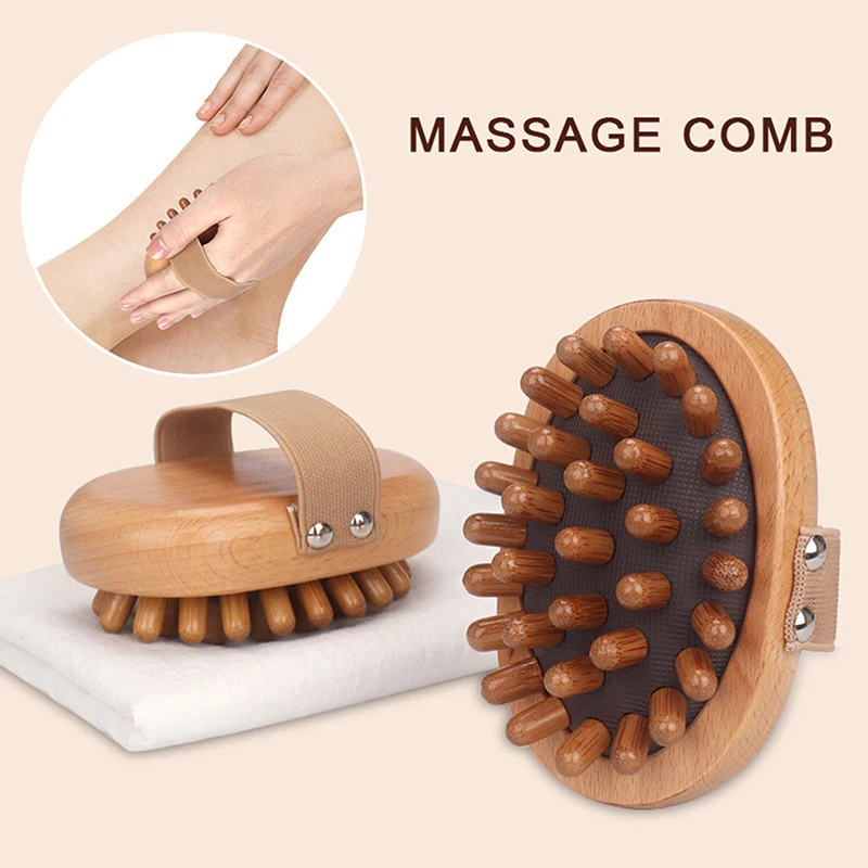 Hair Care Essential - Body Anti Cellulite Brush Soothing Wooden