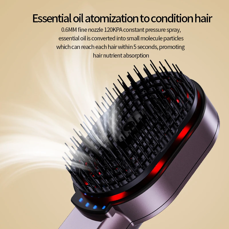 Hair Care Essential - Electric Hair Brush Spray Essential Oil