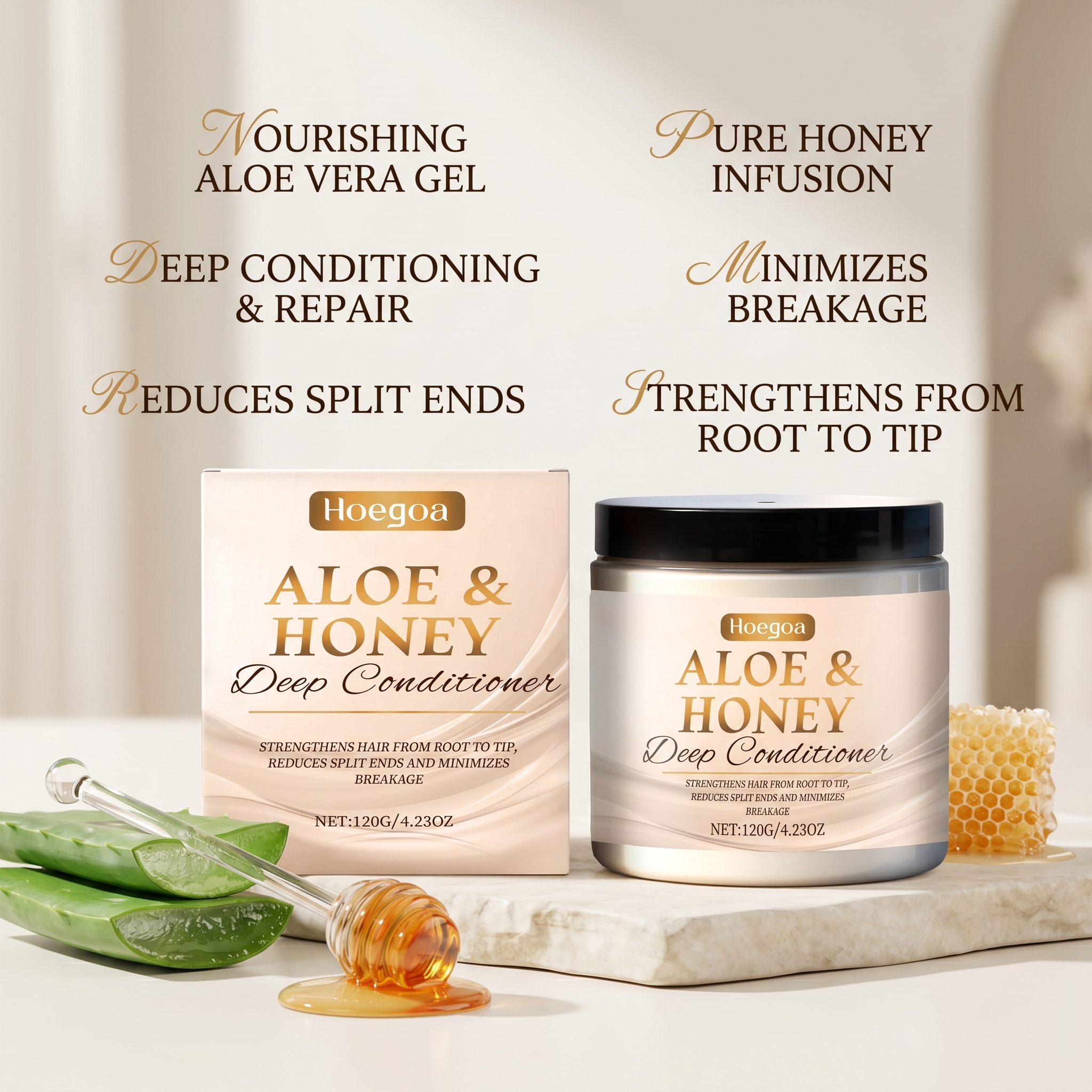 Hair Care Honey - HOEGOA Aloe & Honey Deep Conditioner