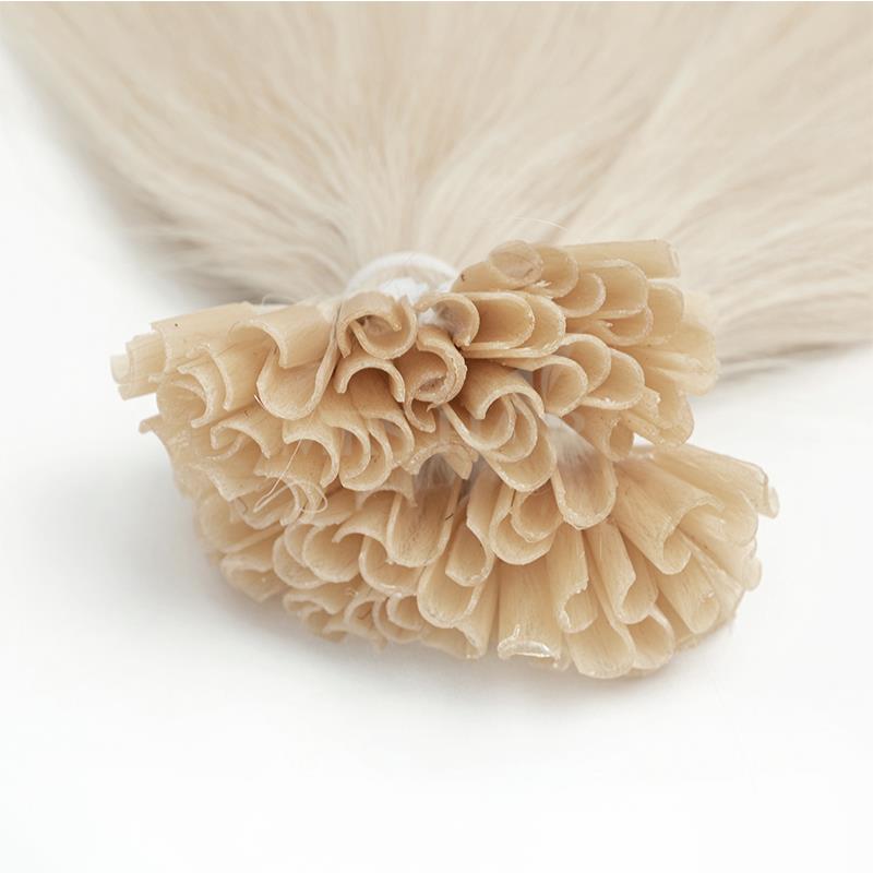 Hair Care Keratin - U Tip Hair Extensions White Blonde