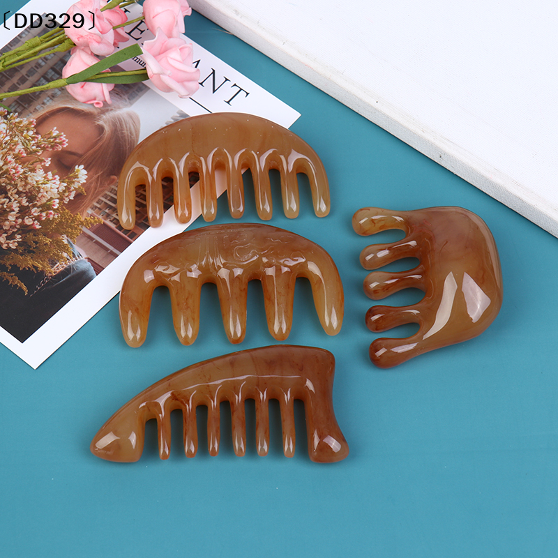 Hair Care Naturally - 1×Natural Ox Horn Pocket Comb Wide