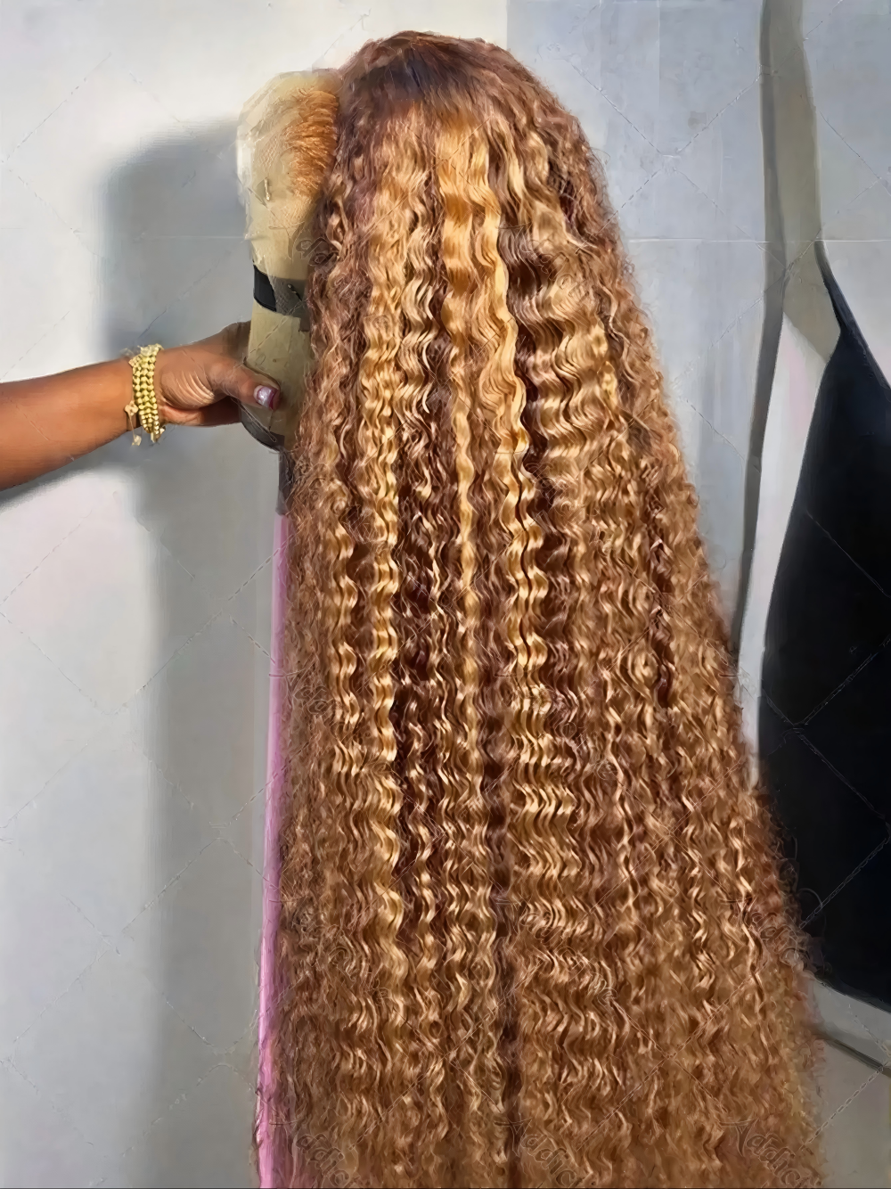 Hair Care Honey - Highlight Deep Wave Lace Front Wig