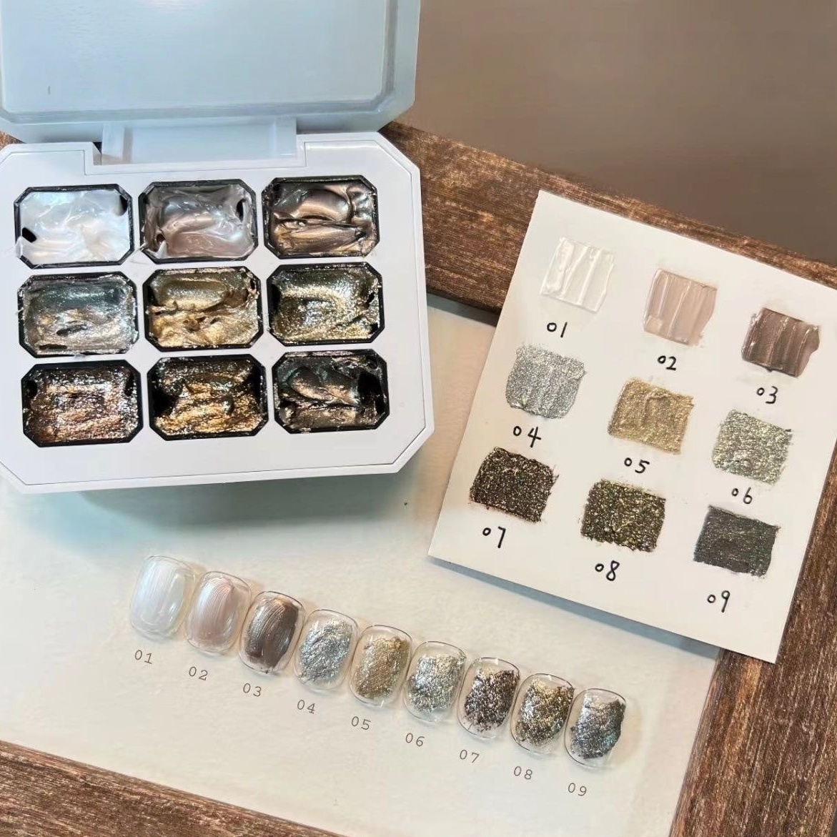 9 grid solid nail polish, meta – Hair Care Gel Bewertung und Preis