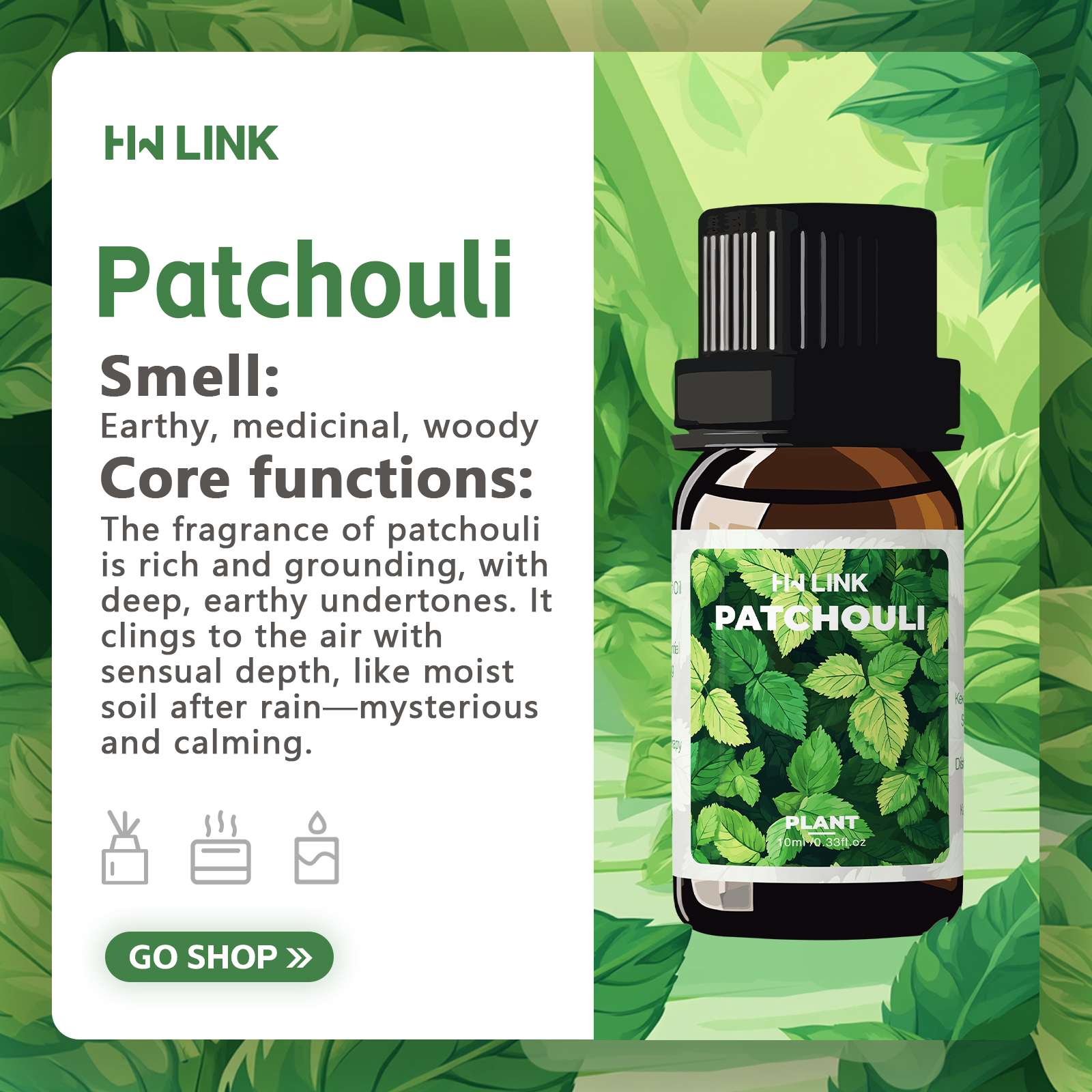 10ml Patchouli Essential Oils  – Hair Care Naturally Bewertung und Preis