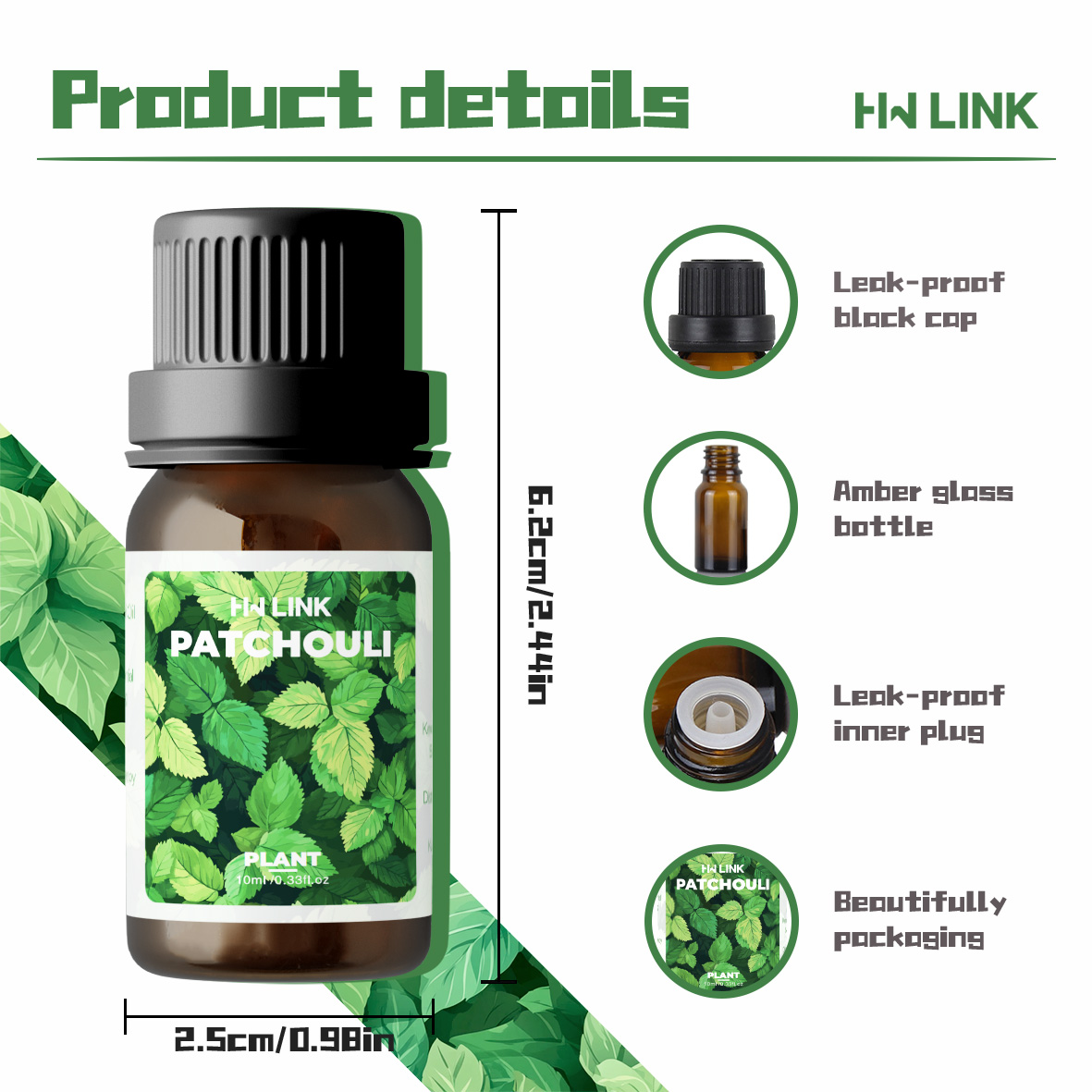 10ml Patchouli Essential Oils  – Hair Care Naturally Bewertung und Preis