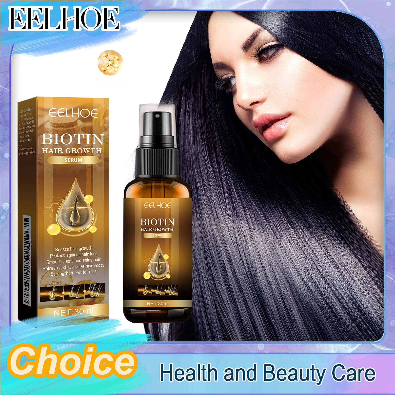 Eelhoe Biotin Hair Growth Spra – Hair Care For Hair Fall Bewertung und Preis
