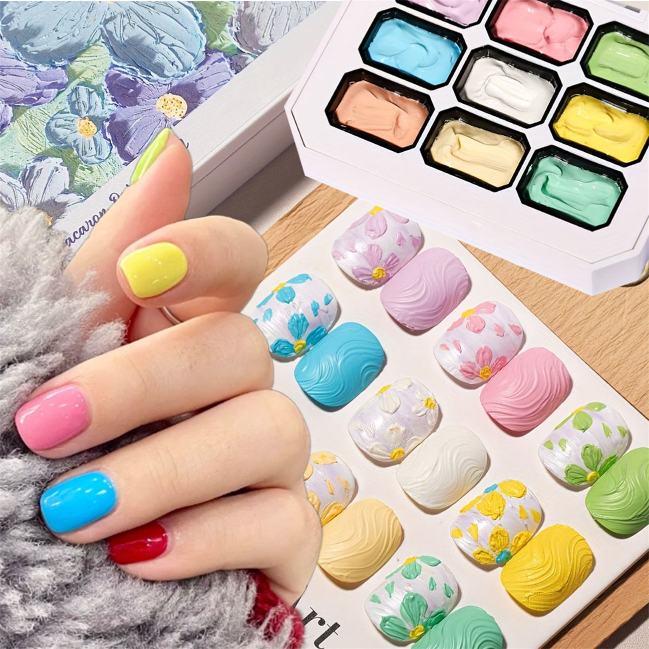 1pc 9-color Makaron solid nail – Hair Care Gel Bewertung und Preis