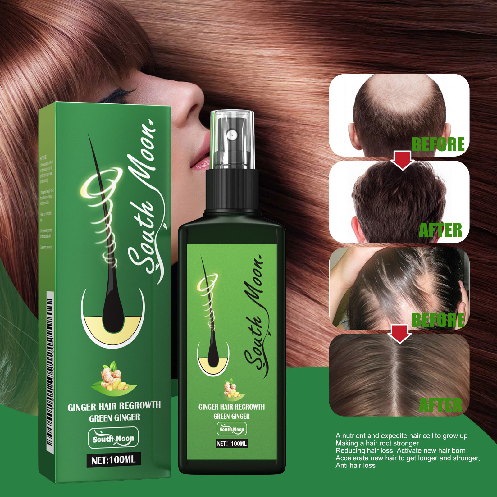 Ginger Hair Density Serum Spra – Hair Care For Hair Fall Bewertung und Preis