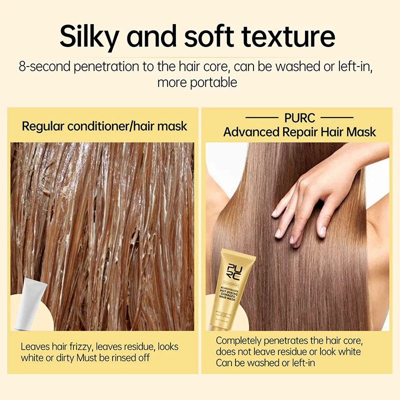PURC Hair Mask Set 8 Seconds I – Hair Care Keratin Treatment Bewertung und Preis