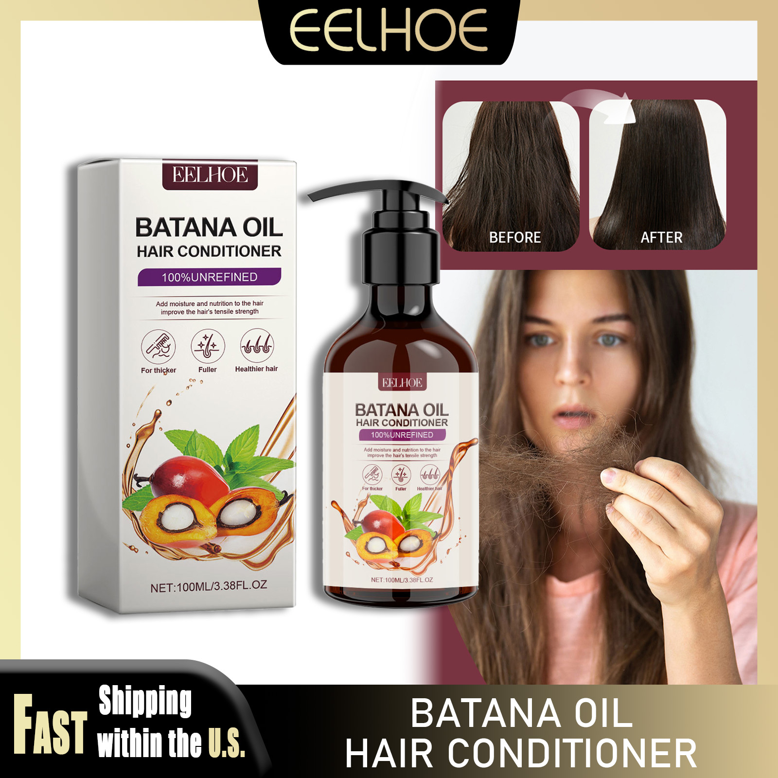 EELHOE 100ml Batana Oil Condit – Split End Repair Serum Bewertung und Preis