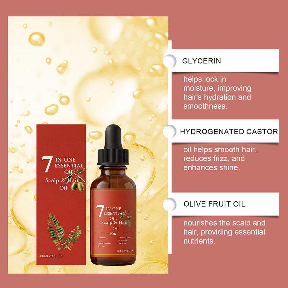 1-5X 60ml 7-in-1 Essential Sca – Hair Care Fragrance Essential Oil Bewertung und Preis