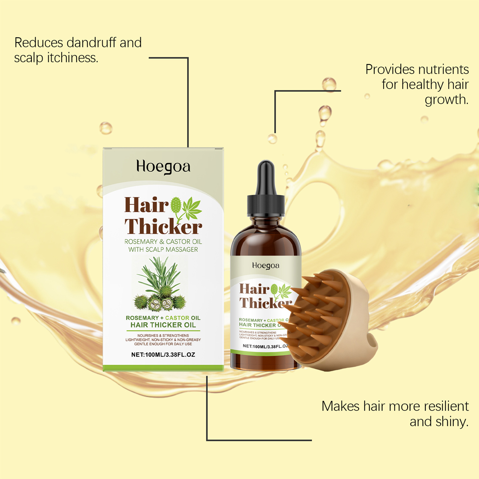 Rosemary Castor Oil Hair Thick – Split End Repair Serum Bewertung und Preis