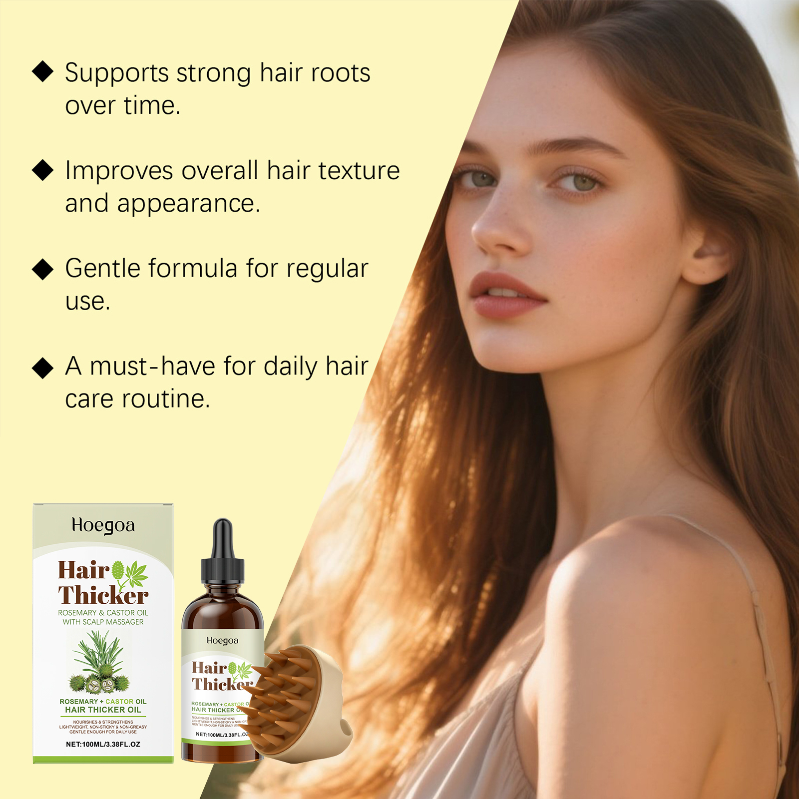 Rosemary Castor Oil Hair Thick – Split End Repair Serum Bewertung und Preis