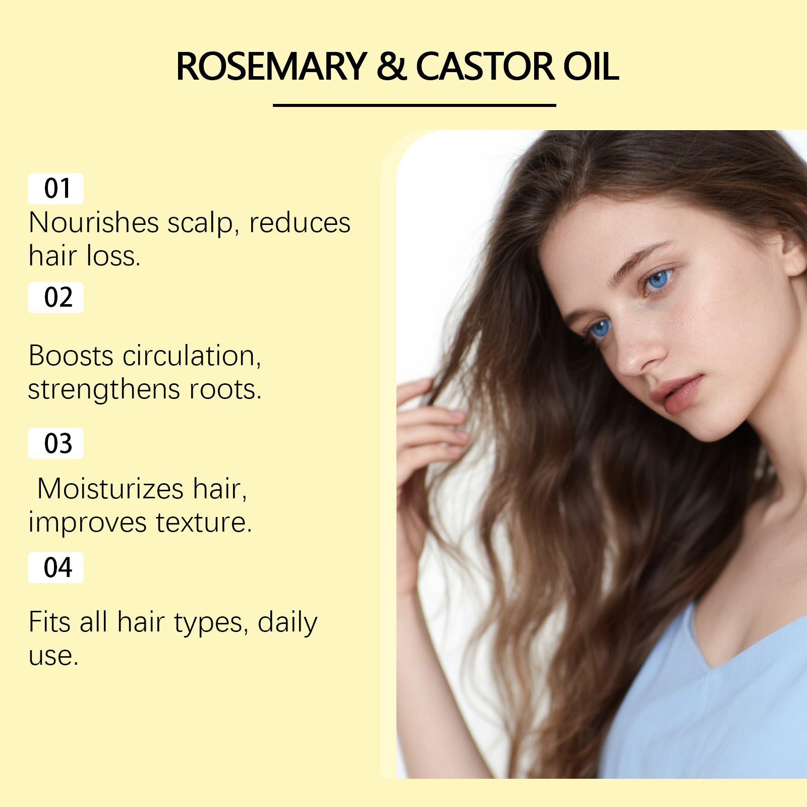 Rosemary Castor Oil Hair Thick – Split End Repair Serum Bewertung und Preis