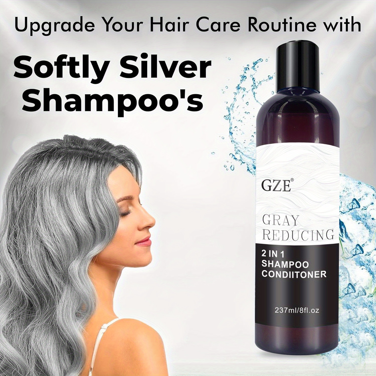 GZE Grey Reducing 2-In-1 Shamp – Hair Care Conditioner Bewertung und Preis