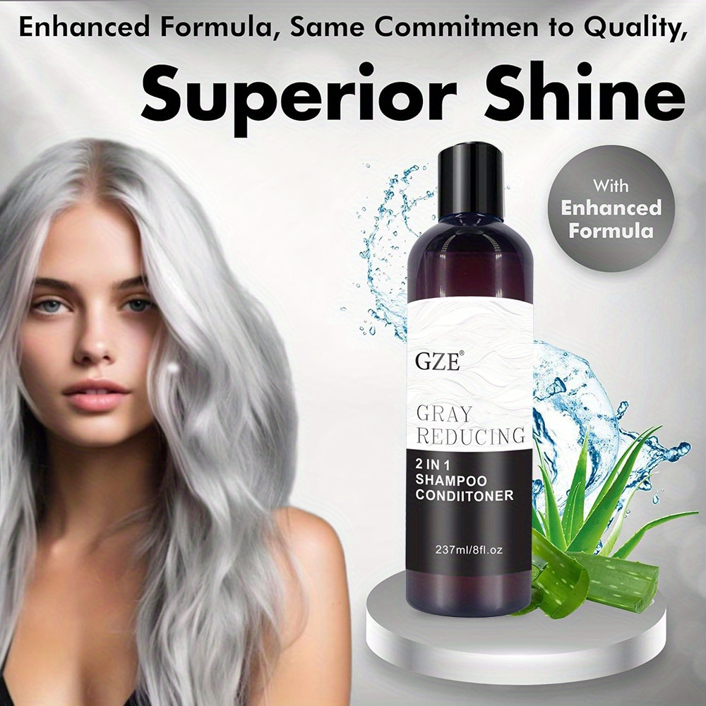 GZE Grey Reducing 2-In-1 Shamp – Hair Care Conditioner Bewertung und Preis