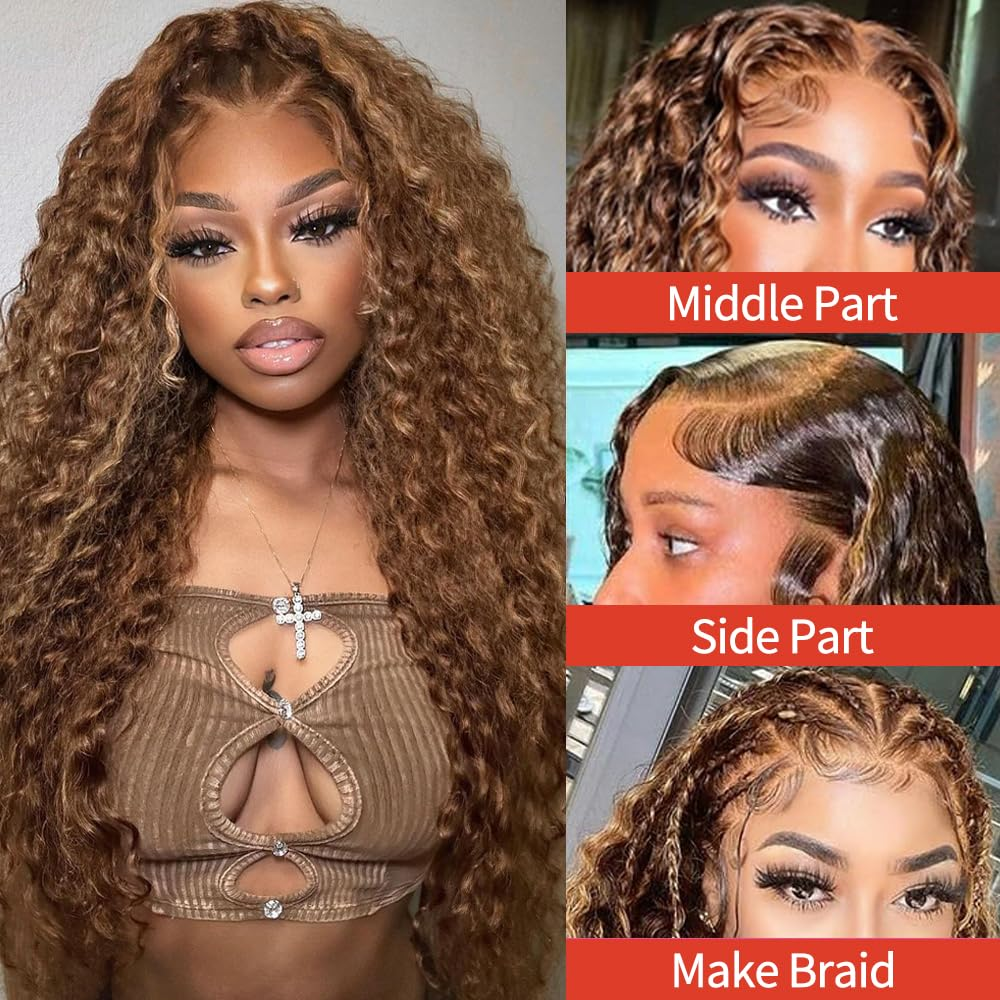 Highlight Deep Wave Wigs Human – Hair Care Honey Bewertung und Preis