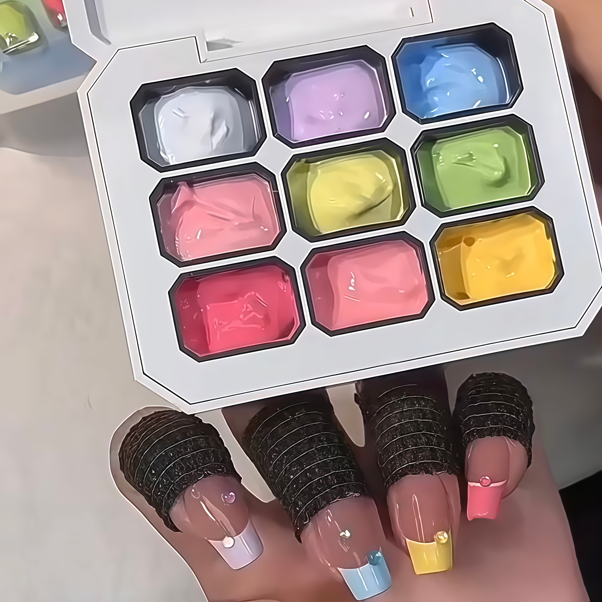 9-color solid nail polish,  Ma – Hair Care Gel Bewertung und Preis
