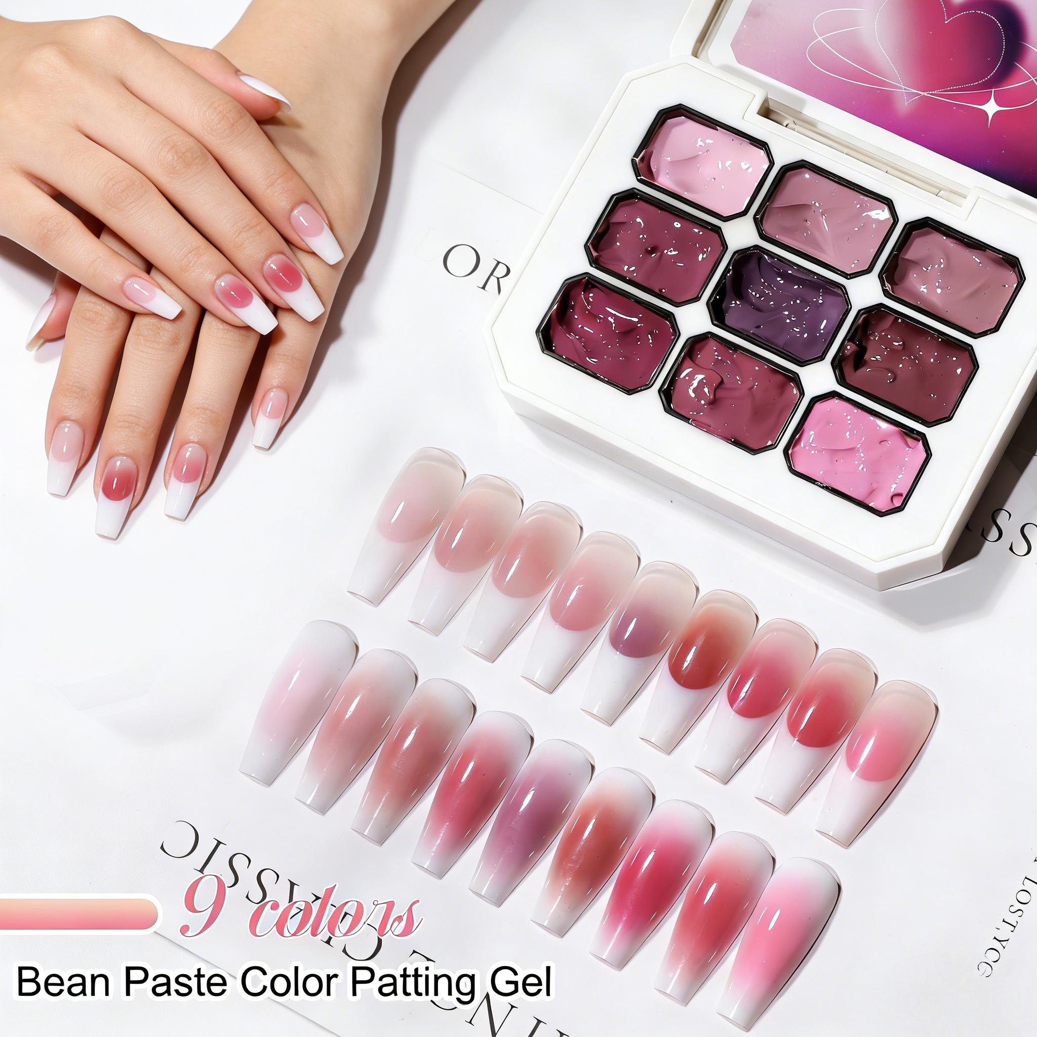1pc 9 Colors Pink Patting gel  – Hair Care Gel Bewertung und Preis