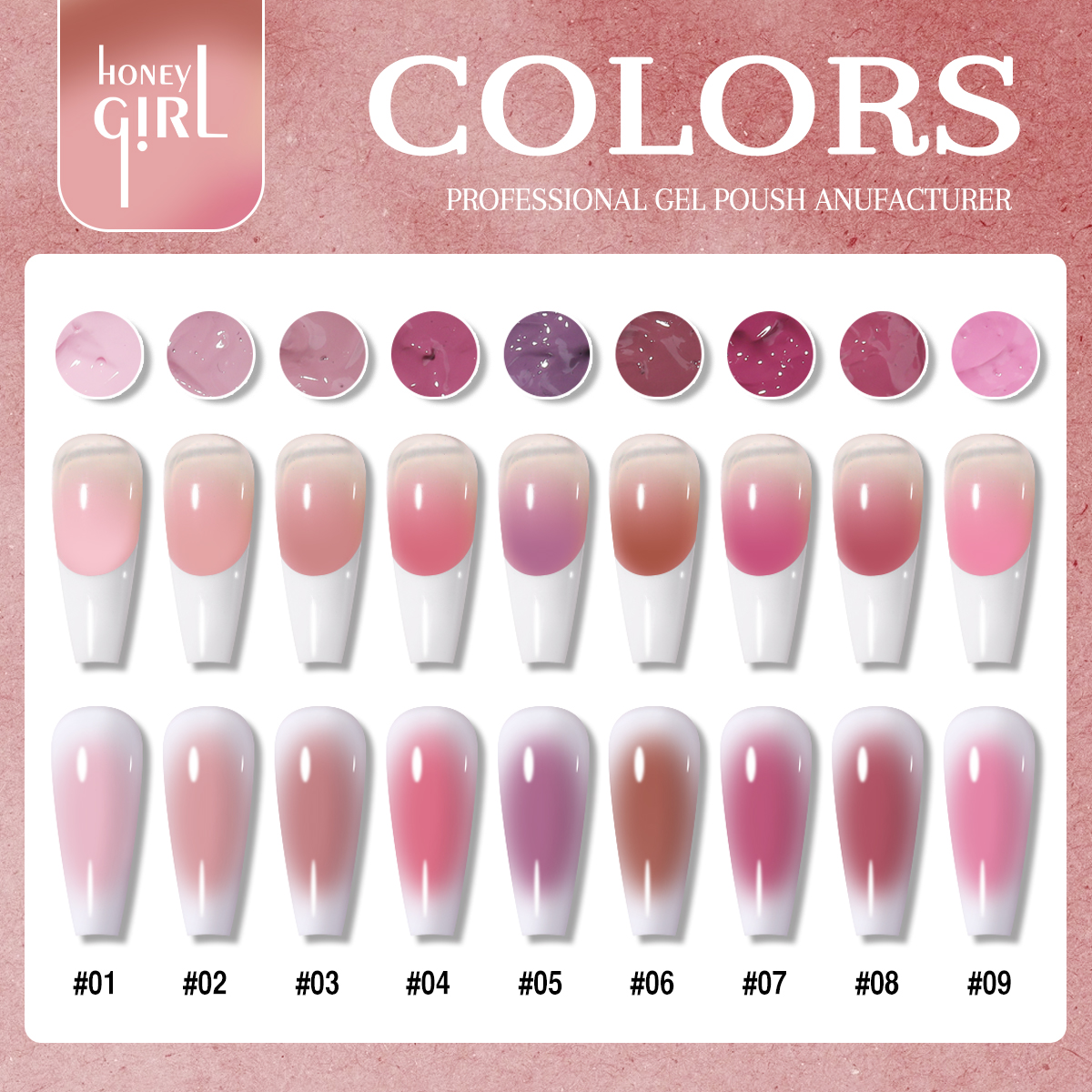 1pc 9 Colors Pink Patting gel  – Hair Care Gel Bewertung und Preis