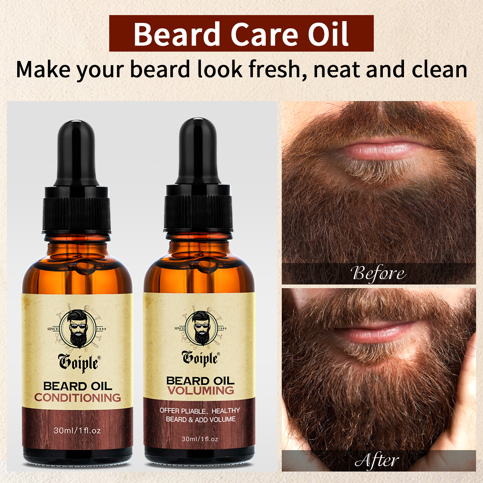 3pcs Men Natural Beard Care Oi – Hair Care Conditioner Bewertung und Preis