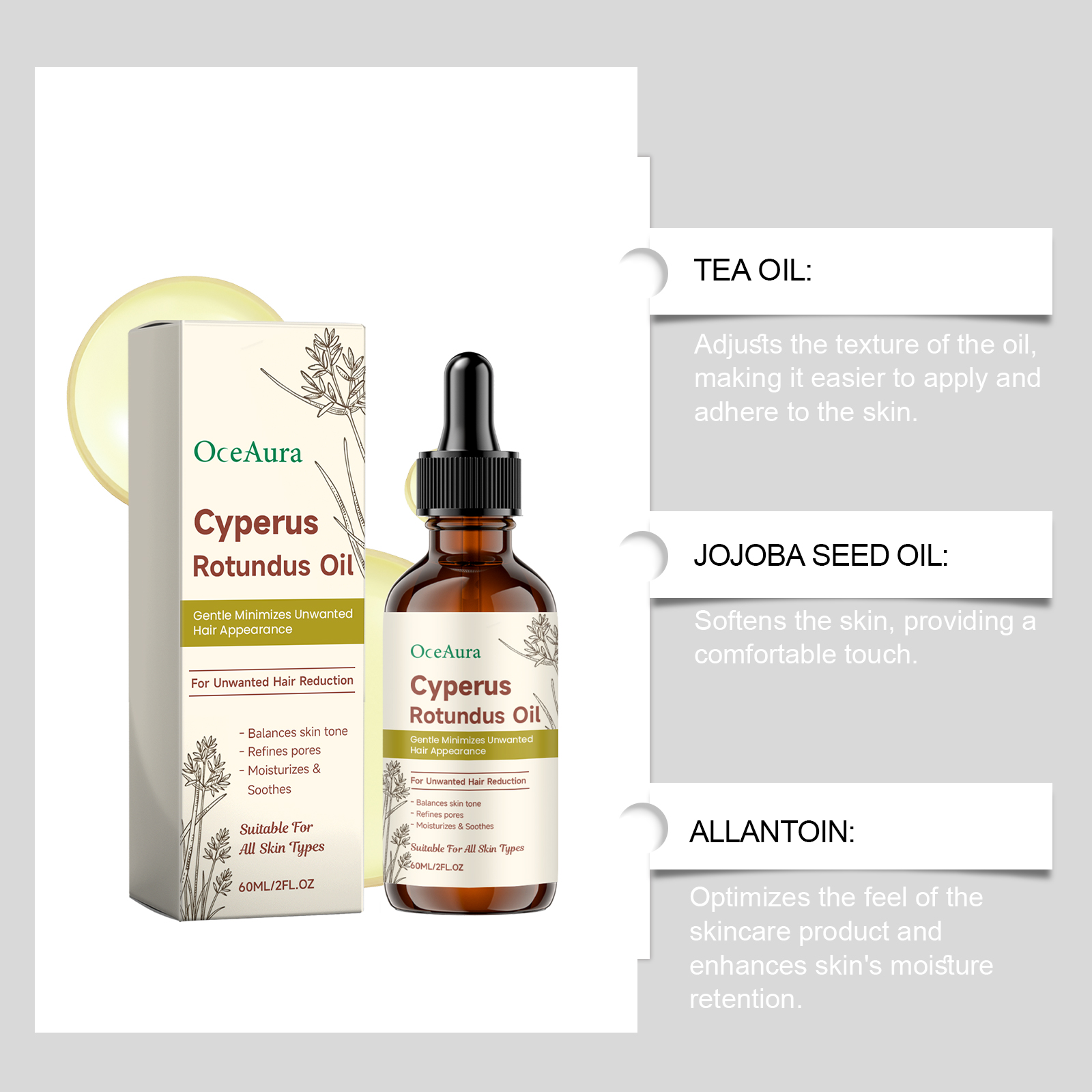Cyperus Rotundus Hair Removal  – Hair Care Fragrance Essential Oil Bewertung und Preis