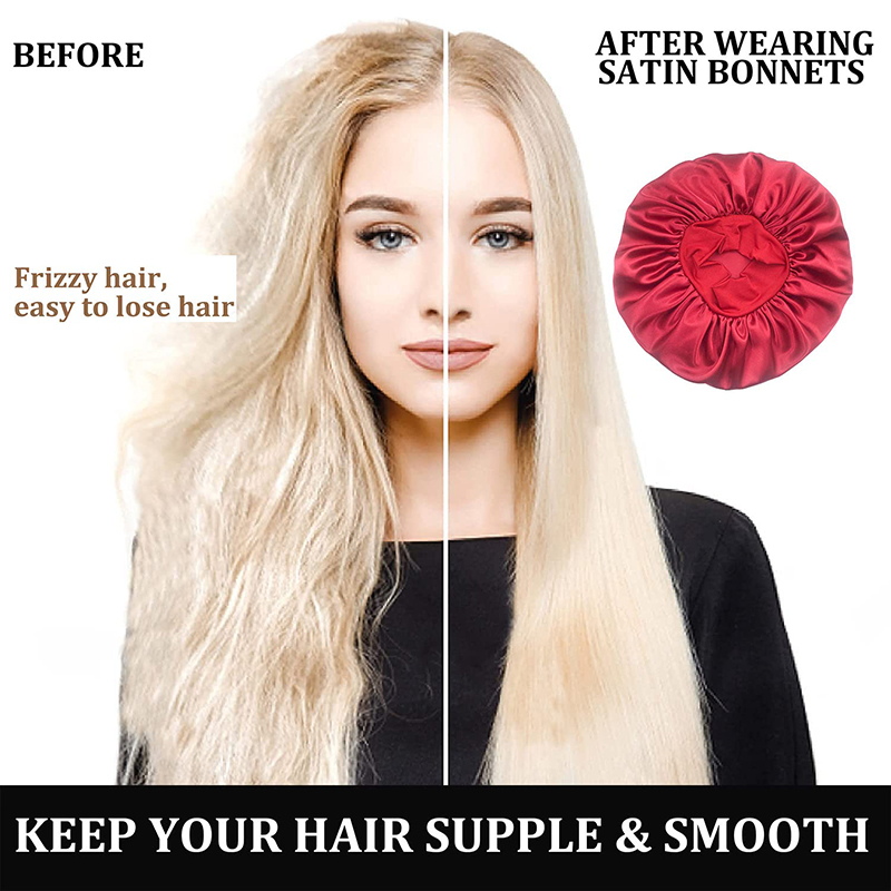 2PCS/LOT Women's Satin Solid B – Hair Care China Bewertung und Preis