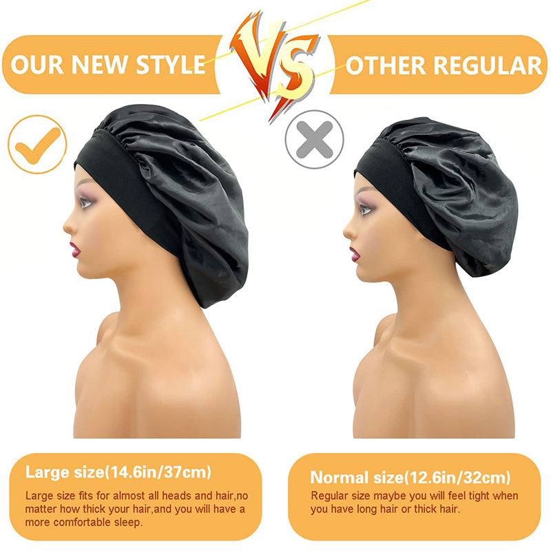 2PCS/LOT Women's Satin Solid B – Hair Care China Bewertung und Preis