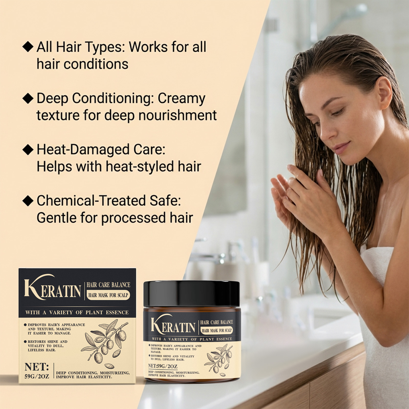 Magic Keratin Hair Mask For Da – Hair Care Keratin Treatment Bewertung und Preis