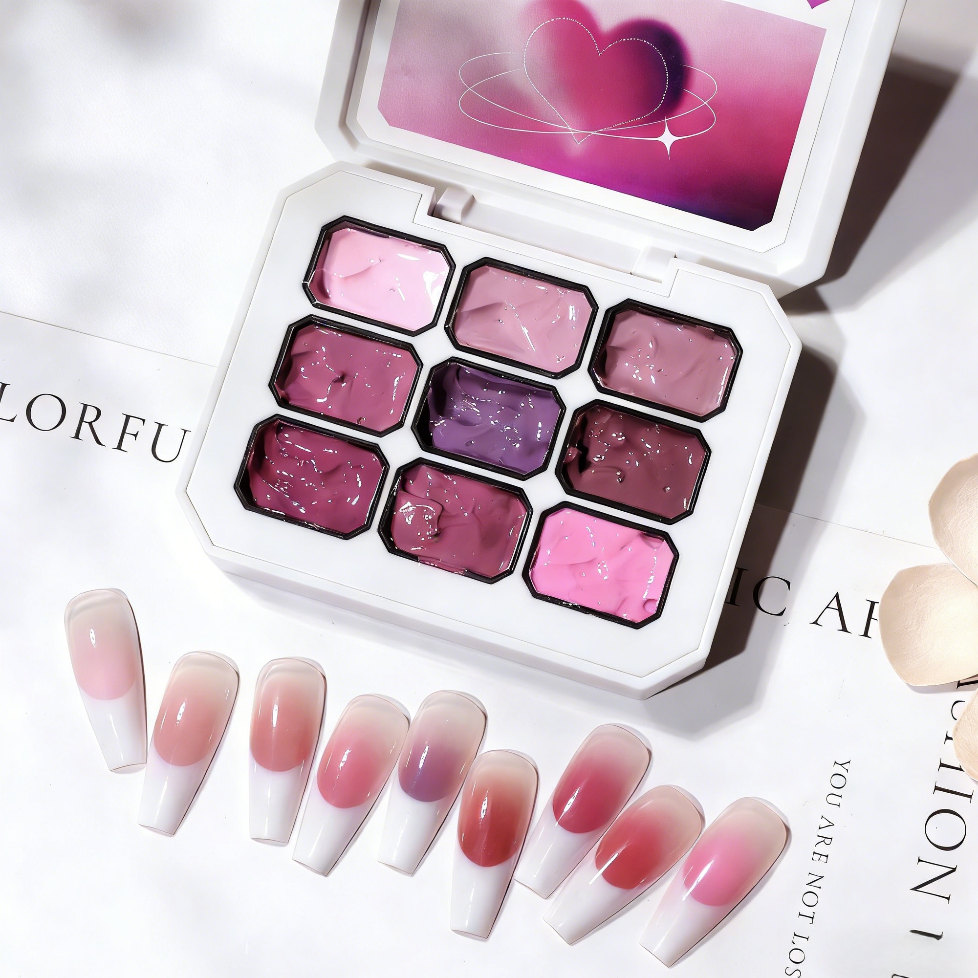 9-color pink solid nail polish – Hair Care Gel Bewertung und Preis