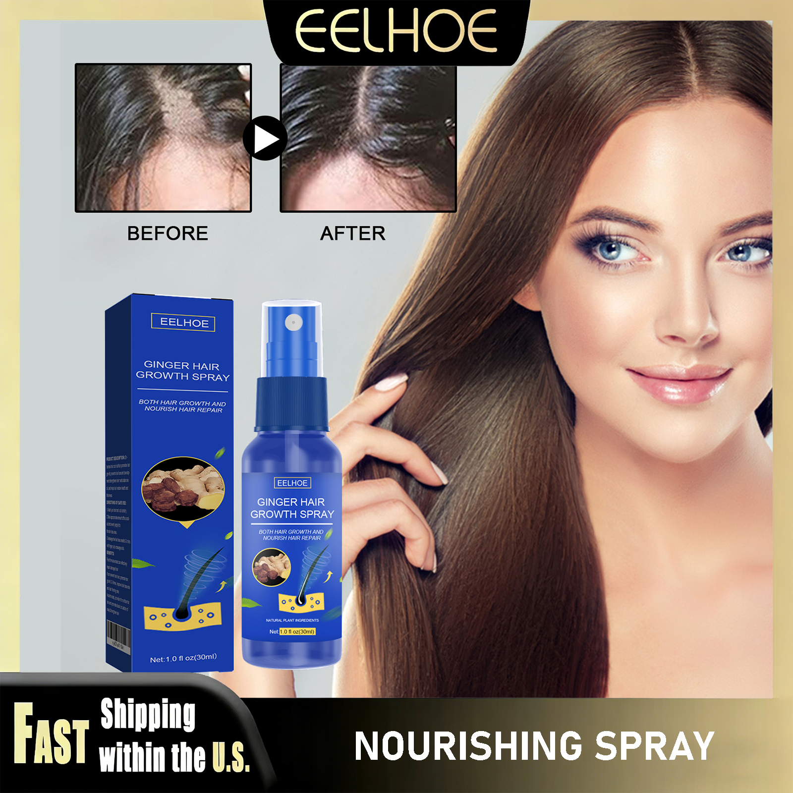 EELHOE Ginger Hair Care Serum  – Hair Care For Hair Fall Bewertung und Preis
